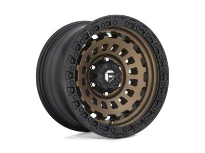 Fuel Wheels Zephyr Matte Bronze with Black Bead Ring 5-Lug Wheel; 18x9; 1mm Offset (07-13 Tundra)