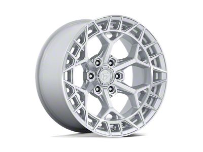 Fuel Wheels Charger Gloss Silver with Machined Face 6-Lug Wheel; 22x10; -18mm Offset (16-23 Tacoma)