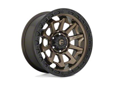 Fuel Wheels Covert Matte Bronze with Black Bead Ring 6-Lug Wheel; 16x8; 1mm Offset (10-24 4Runner)