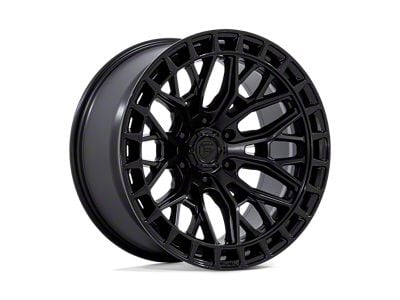 Fuel Wheels Sigma Blackout with Gloss Black Lip 6-Lug Wheel; 22x9.5; 18mm Offset (10-24 4Runner)