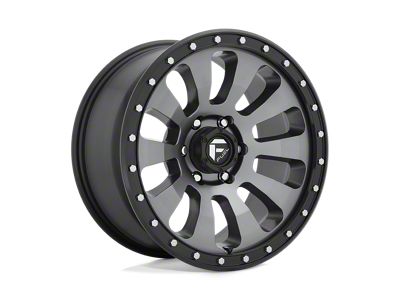 Fuel Wheels Tactic Matte Gunmetal with Black Bead Ring 6-Lug Wheel; 18x9; 20mm Offset (10-24 4Runner)