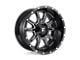 Fuel Wheels Vandal Gloss Black Milled 6-Lug Wheel; 18x9; 1mm Offset (10-24 4Runner)