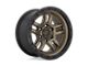 Fuel Wheels Ammo Matte Bronze with Black Bead Ring 6-Lug Wheel; 18x9; 1mm Offset (22-24 Bronco Raptor)