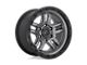 Fuel Wheels Ammo Matte Gunmetal with Black Bead Ring 6-Lug Wheel; 20x9; 1mm Offset (22-24 Bronco Raptor)