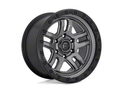 Fuel Wheels Ammo Matte Gunmetal with Black Bead Ring 6-Lug Wheel; 20x9; 20mm Offset (22-24 Bronco Raptor)