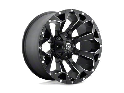 Fuel Wheels Assault Matte Black Milled 6-Lug Wheel; 22x9.5; 20mm Offset (21-25 Bronco, Excluding Raptor)