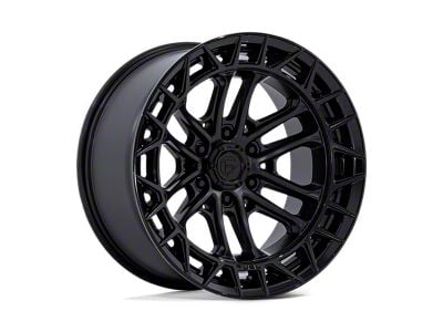 Fuel Wheels Celsius Matte Black with Gloss Black Lip 6-Lug Wheel; 17x9; -12mm Offset (22-24 Bronco Raptor)