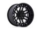 Fuel Wheels Celsius Matte Black with Gloss Black Lip 6-Lug Wheel; 20x10; -18mm Offset (22-24 Bronco Raptor)