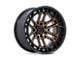 Fuel Wheels Celsius Matte Bronze with Matte Black Lip 6-Lug Wheel; 17x9; -12mm Offset (22-24 Bronco Raptor)