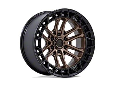 Fuel Wheels Celsius Matte Bronze with Matte Black Lip 6-Lug Wheel; 17x9; 1mm Offset (22-24 Bronco Raptor)