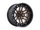 Fuel Wheels Celsius Matte Bronze with Matte Black Lip 6-Lug Wheel; 20x10; -18mm Offset (22-24 Bronco Raptor)