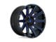 Fuel Wheels Contra Gloss Black with Blue Tinted Clear 6-Lug Wheel; 22x12; -43mm Offset (21-24 Bronco, Excluding Raptor)