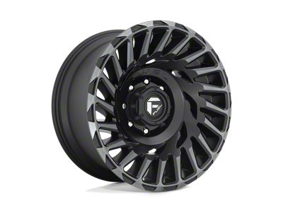 Fuel Wheels Cyclone Matte Machined Double Dark Tint 6-Lug Wheel; 18x9; 1mm Offset (22-24 Bronco Raptor)