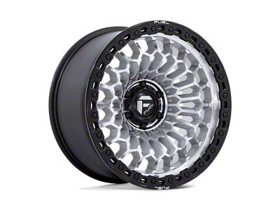 Fuel Wheels Sinister Machined with Matte Black Lip 6-Lug Wheel; 20x10; -18mm Offset (22-24 Bronco Raptor)