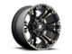 Fuel Wheels Vapor Matte Black with Double Dark Tint Wheel; 17x9; -12mm Offset (84-01 Jeep Cherokee XJ)