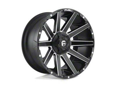 Fuel Wheels Contra Matte Black Milled Wheel; 20x9; 1mm Offset (76-86 Jeep CJ7)