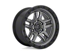 Fuel Wheels Ammo Matte Gunmetal with Black Bead Ring Wheel; 18x9; 1mm Offset (20-24 Jeep Gladiator JT)