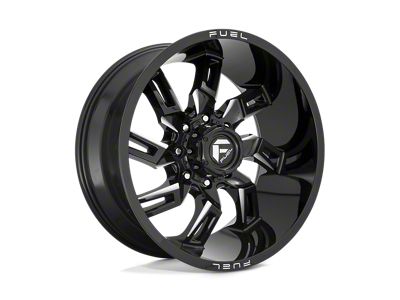 Fuel Wheels Lockdown Gloss Black Milled Wheel; 20x9; 1mm Offset (20-24 Jeep Gladiator JT)