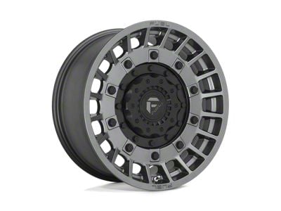 Fuel Wheels Militia Matte Anthracite and Black Wheel; 17x9; 1mm Offset (20-24 Jeep Gladiator JT)