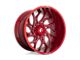 Fuel Wheels Runner Candy Red Milled Wheel; 20x9; 1mm Offset (20-24 Jeep Gladiator JT)