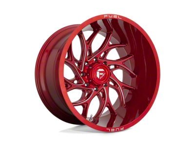 Fuel Wheels Runner Candy Red Milled Wheel; 24x14; -75mm Offset (20-24 Jeep Gladiator JT)