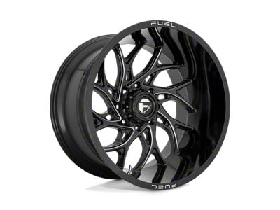 Fuel Wheels Runner Gloss Black Milled Wheel; 20x9; 1mm Offset (20-24 Jeep Gladiator JT)