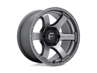 Fuel Wheels Rush Matte Gunmetal Wheel; 18x9; 1mm Offset (20-24 Jeep Gladiator JT)