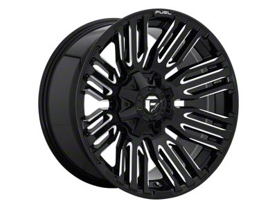 Fuel Wheels Schism Gloss Black Milled Wheel; 20x9; 1mm Offset (20-24 Jeep Gladiator JT)