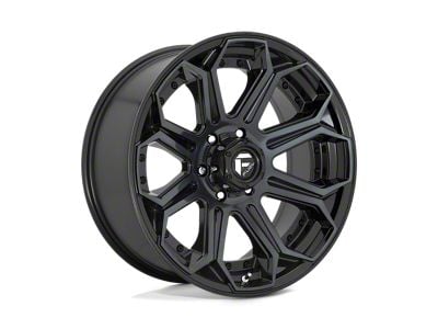 Fuel Wheels Siege Gloss Machined Double Dark Tint Wheel; 18x9; 1mm Offset (20-24 Jeep Gladiator JT)