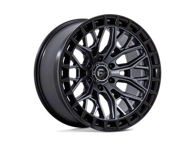 Fuel Wheels Sigma Matte Gunmetal with Matte Black Lip Wheel; 20x10; -18mm Offset (20-24 Jeep Gladiator JT)