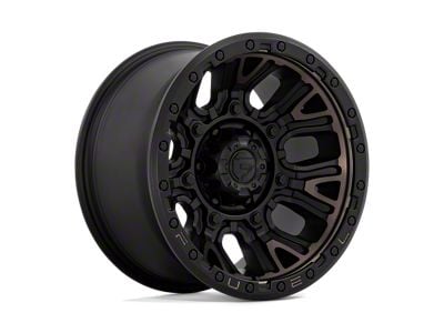 Fuel Wheels Traction Matte Black with Double Dark Tint Wheel; 17x9; 1mm Offset (20-24 Jeep Gladiator JT)