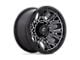 Fuel Wheels Traction Matte Gunmetal with Black Ring Wheel; 17x9; 1mm Offset (20-24 Jeep Gladiator JT)