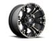 Fuel Wheels Vapor Matte Black with Double Dark Tint Wheel; 17x9; -12mm Offset (20-24 Jeep Gladiator JT)