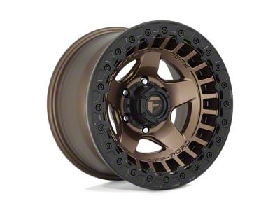 Fuel Wheels Warp Beadlock Matte Bronze Wheel; 17x9; -15mm Offset (20-24 Jeep Gladiator JT)