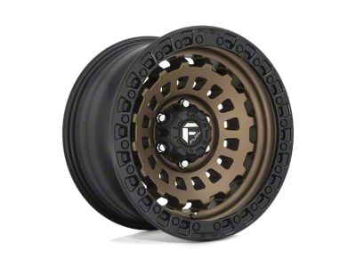 Fuel Wheels Zephyr Matte Bronze with Black Bead Ring Wheel; 18x9; 1mm Offset (20-24 Jeep Gladiator JT)