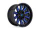 Fuel Wheels Hardline Gloss Black with Blue Tinted Clear Wheel; 18x9; 1mm Offset (05-10 Jeep Grand Cherokee WK)