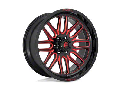 Fuel Wheels Ignite Gloss Black with Red Tinted Clear Wheel; 22x12; -43mm Offset (05-10 Jeep Grand Cherokee WK)