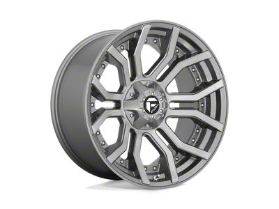 Fuel Wheels Rage Platinum Brushed Gunmetal Tinted Clear Wheel; 20x9; 1mm Offset (05-10 Jeep Grand Cherokee WK)