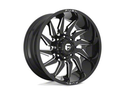 Fuel Wheels Saber Gloss Black Milled Wheel; 20x9; 1mm Offset (05-10 Jeep Grand Cherokee WK)