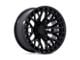 Fuel Wheels Sigma Blackout with Gloss Black Lip Wheel; 20x9; 1mm Offset (05-10 Jeep Grand Cherokee WK)