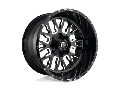 Fuel Wheels Stroke Gloss Black Milled Wheel; 20x9; 1mm Offset (05-10 Jeep Grand Cherokee WK)