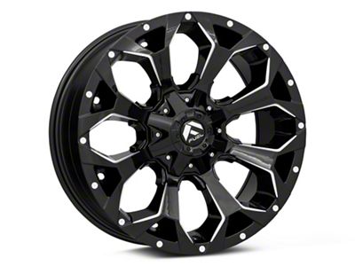 Fuel Wheels Assault Gloss Black Milled Wheel; 18x9; -12mm Offset (99-04 Jeep Grand Cherokee WJ)