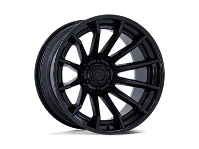 Fuel Wheels Burn Matte Black with Gloss Black Lip Wheel; 20x9; 1mm Offset (99-04 Jeep Grand Cherokee WJ)