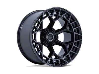 Fuel Wheels Charger Gloss Black Brushed Face with Dark Tint Wheel; 17x9; -12mm Offset (99-04 Jeep Grand Cherokee WJ)