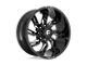 Fuel Wheels Lockdown Gloss Black Milled Wheel; 20x9; 1mm Offset (99-04 Jeep Grand Cherokee WJ)