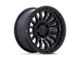 Fuel Wheels Rincon Matte Black with Gloss Black Lip Wheel; 17x8.5; -1mm Offset (99-04 Jeep Grand Cherokee WJ)