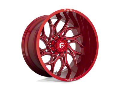 Fuel Wheels Runner Candy Red Milled Wheel; 24x12; -44mm Offset (99-04 Jeep Grand Cherokee WJ)