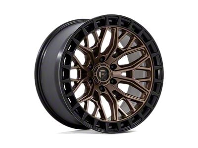 Fuel Wheels Sigma Matte Bronze with Matte Black Lip Wheel; 17x9; -12mm Offset (99-04 Jeep Grand Cherokee WJ)