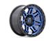 Fuel Wheels Syndicate Dark Blue with Black Ring Wheel; 17x9; 1mm Offset (99-04 Jeep Grand Cherokee WJ)