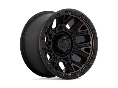 Fuel Wheels Traction Matte Black with Double Dark Tint Wheel; 17x9; 1mm Offset (99-04 Jeep Grand Cherokee WJ)